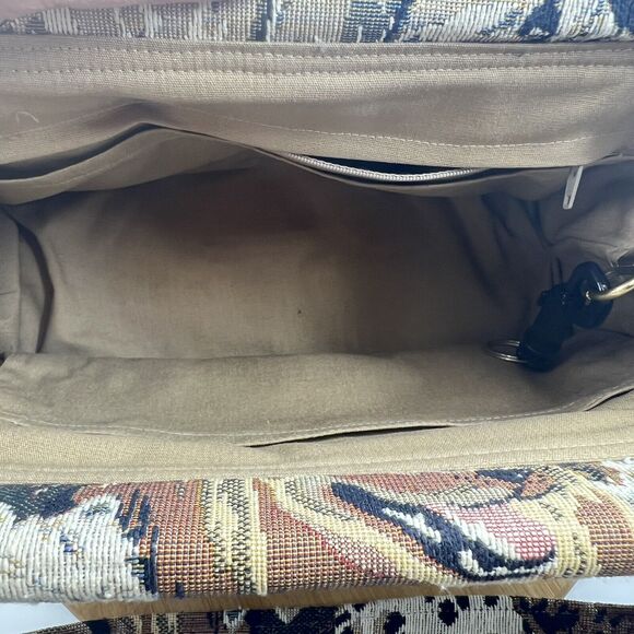 Dog Shoulder Purse Dog Breed Tapestry 2 Handle Handbag Wood Top Close Corgi - Picture 8 of 9